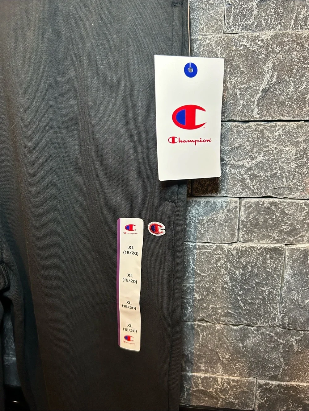Champion Kids Black Jogger Sweatpants